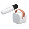 Mini Bluetooth Speaker Portable Wireless Speaker Karaoke Machine With Microphone For Home Party Birthday White