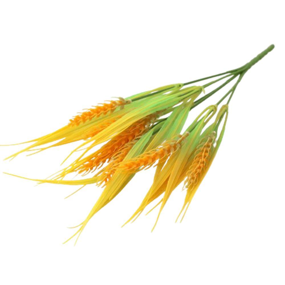 

Желтый цветок колосья пшеницы рисовое растение ветка пластиковые искусственные растения для улицы и дома декор Style 2