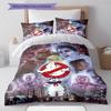 Ghostbusters Pattern Bedding Quilt Set Quilt Cover Pillowcase Home Decoration Gift (1 * Duvet Cover + 2 * Pillowcase, Without Core)