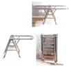 Floor-Standing Folding Towel and Clothes Rack for Hairdressing Salons and Barber Shops