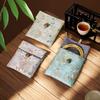 Embroidered Flowers Earrings Storage Case Chinese Style Jewelry Holder  Outdoors