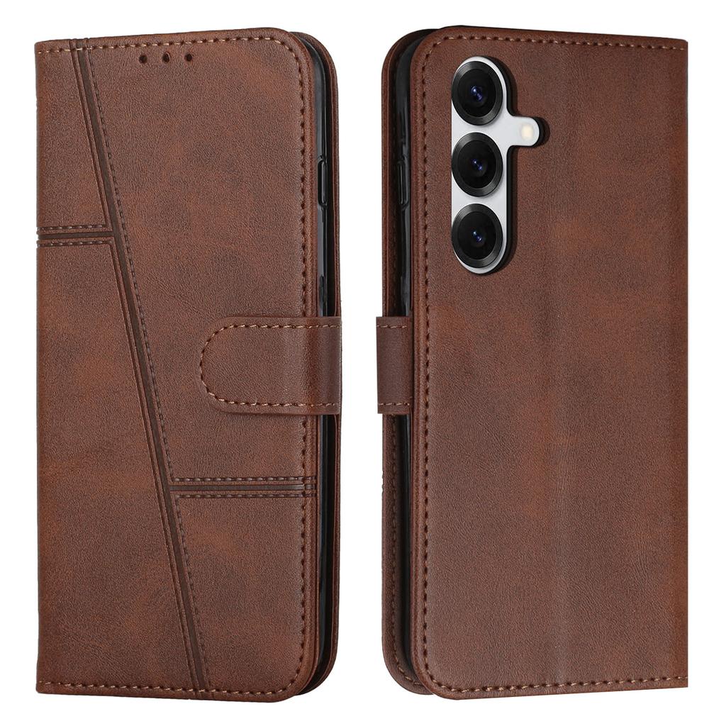 Leather Phone Case For Samsung Galaxy S26 / S26 Pro Foldable Stand Wallet Flip Cover with Strap