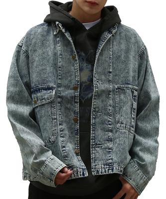 Double Chest Pocket Denim Blouson [IMPROVES] [SIDEWAYSTANCE] 10.5oz