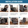 Office Computer Chair Cover, Elastic Armchair Protector, High-quality Dust-proof Armrest, Velvet Gaming Chair Cover, Detachable