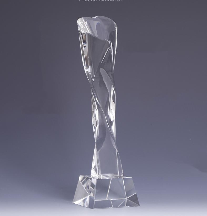 Kristall Pokal Glas Handarbeiten Herz Medaille Personalisiert Geometrisch Verdreht Personalisierter Pokal Dekorationsfiguren Zubehör