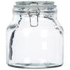 Patent Glass Kitchen Container Jar with Food Clip 2.4L