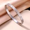 Bracciale a Catena in Acciaio Inossidabile e Oro 18K con Incastonatura di Diamanti - Gioiello alla Moda, Versatile, Inossidabile in Acciaio al Titanio per Donne