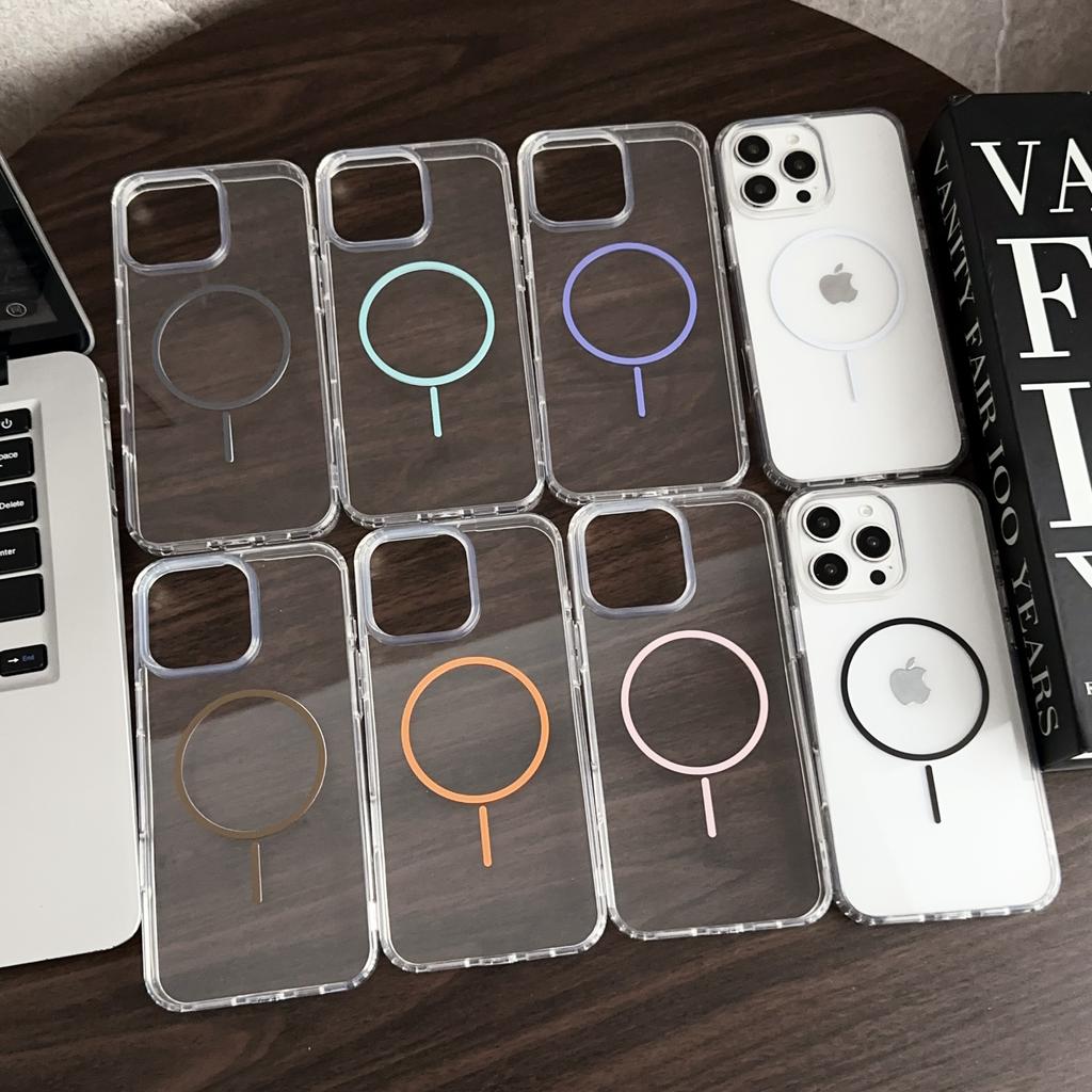Clear Case For Magsafe Mag Safe iPhone 16E 16 E 15 Pro Max 14 Plus 13 12 11 X XS XR SE 2022 2020 8 iPhone16 16Pro 16Plus 15Pro Phone Cover Accessories
