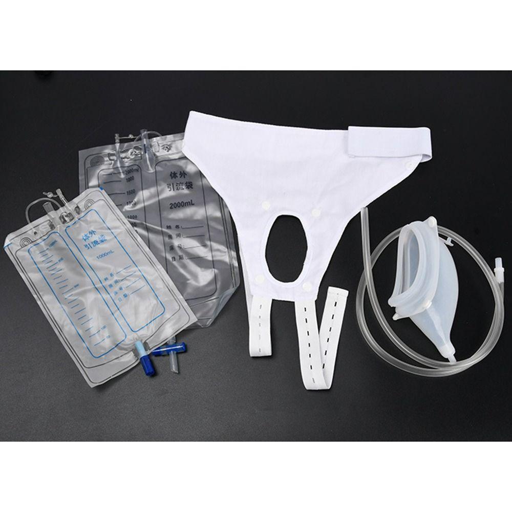 Leak-proof Urine Catheter Bags 1000ml Urine Collector Wearable Urinal  Paralysis Bed Care
