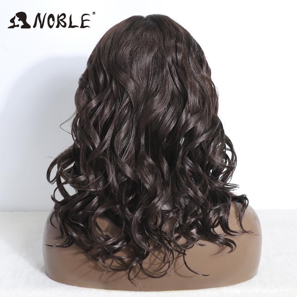 Noble Lace Front Wig 20 Inch Curly Wavy Wig Ombre Blonde Wig Synthetic Lace Wigs For Women Lace Wig For Black Women Cosplay Wig