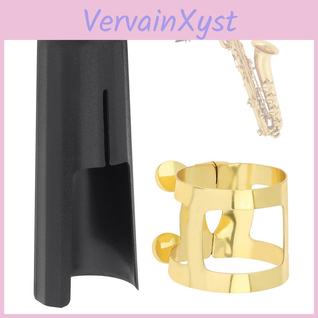 Baritone Mouthpiece Be Saxophone Cap Goldplated Brass Ligature