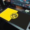 Podložka pod myš Dortmund Velká herní podložka na stůl Protiskluzová Podložka pro notebook Tablet Velká podložka pod myš XXL Podložka pro Mini PC Herní podložka S uzamykatelnou hranou_XIA