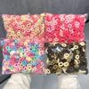 500 Stück/Set Kinder Einfarbig Gitter Welle Elastische Haarbänder Baby Mädchen Scrunchie Gummibänder Kind Süß Niedlich Haaraccessoires