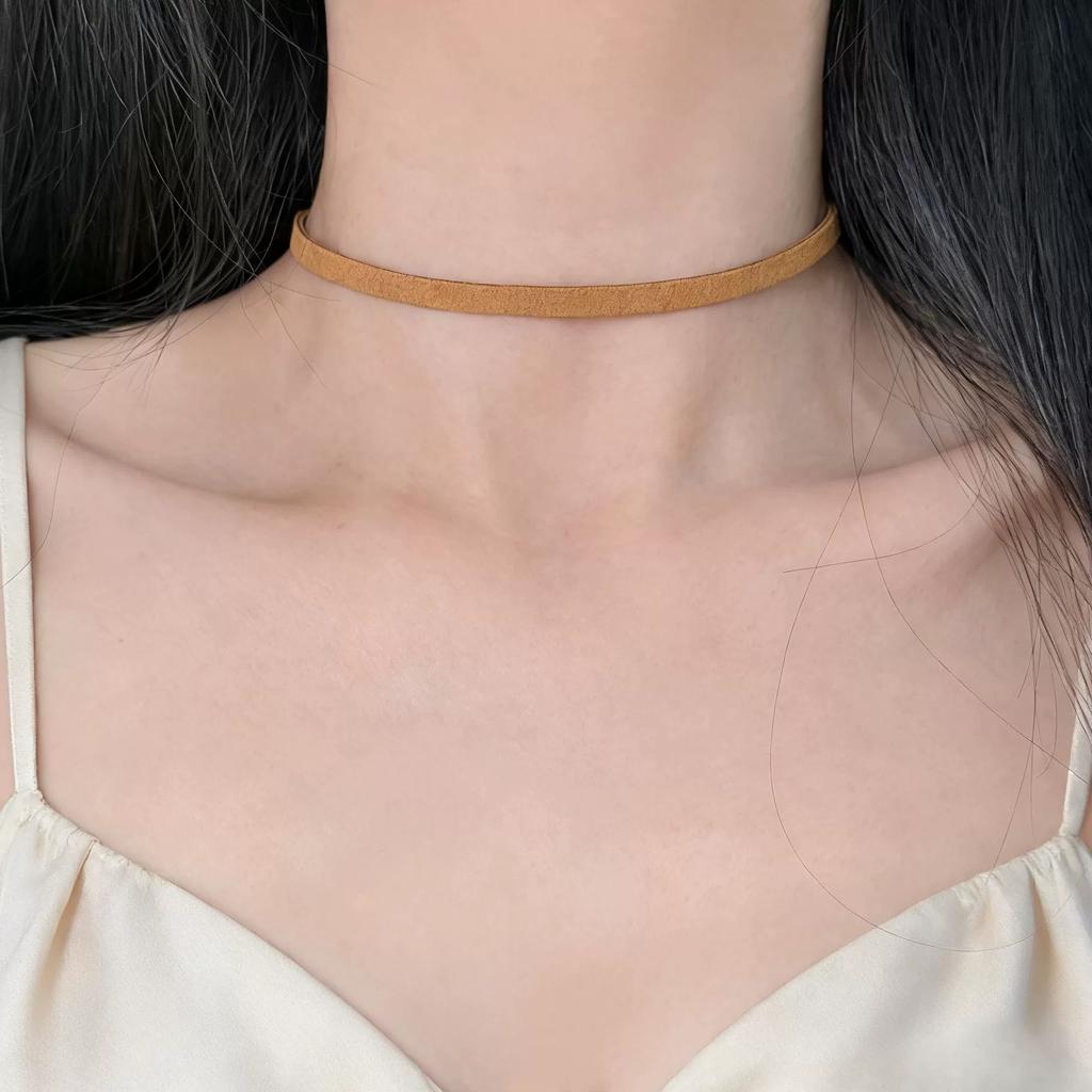 Simple Leather Choker Necklace For Girls Women Party Necklaces Fashion Trend Jewelry On The Neck Accessories Gift Wholesale