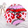 1pc Love Leopard Automatic Opening/Closing Folding Umbrella with 8 Ribs,Windproof Portable Sunshade Umbrella Holiday Gift Yy260401073