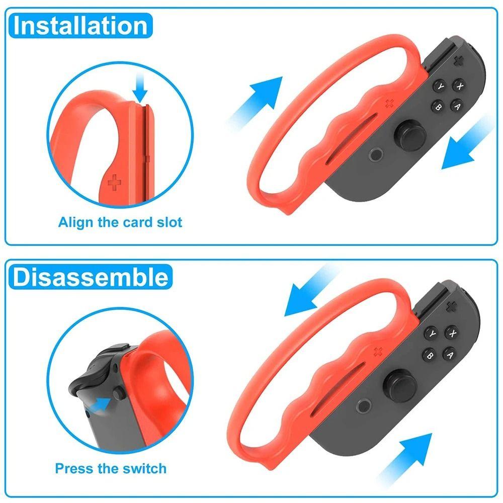 2pcs Secure Fit Console Grips Boxing Handle Grips for Nintendo Switch 2 Interactive Gaming