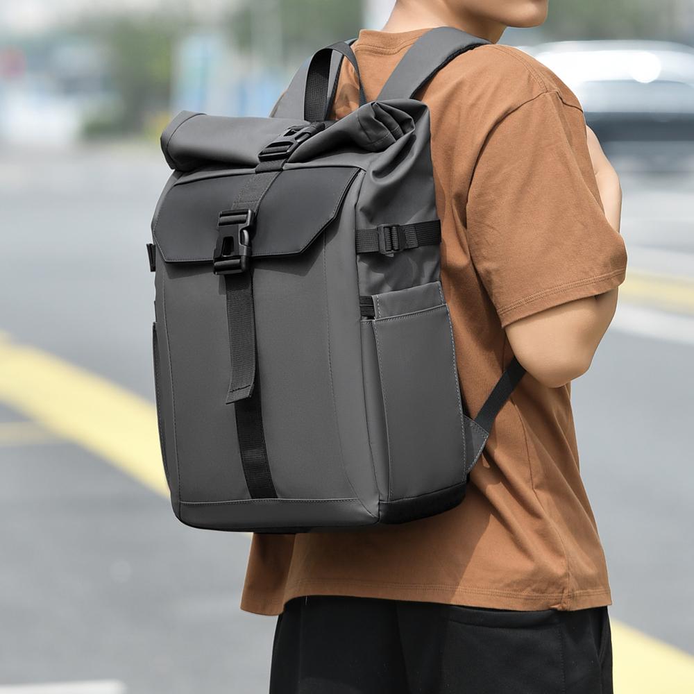Men's Backpack Contrast Backpack Travel Bag