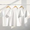 230G Cotton Round Neck T-shirt Men's Thick and Opaque Pure White Short Sleeve Basic Style