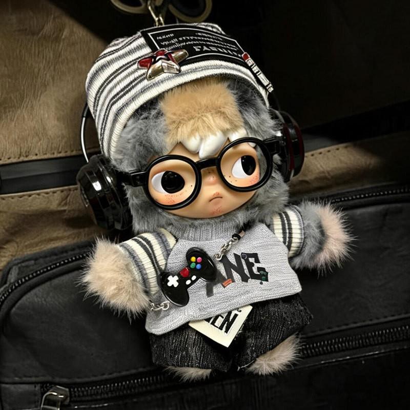 15cm Plush Doll Outfit Set With Hat Pants Accessories Kawaii Korean Style Clothing BJD SD Dolls