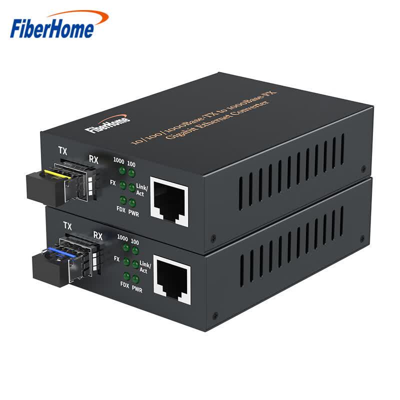 FiberHome Gigabit Single-Mode Single-Fiber SFP Fiber Optic Converter