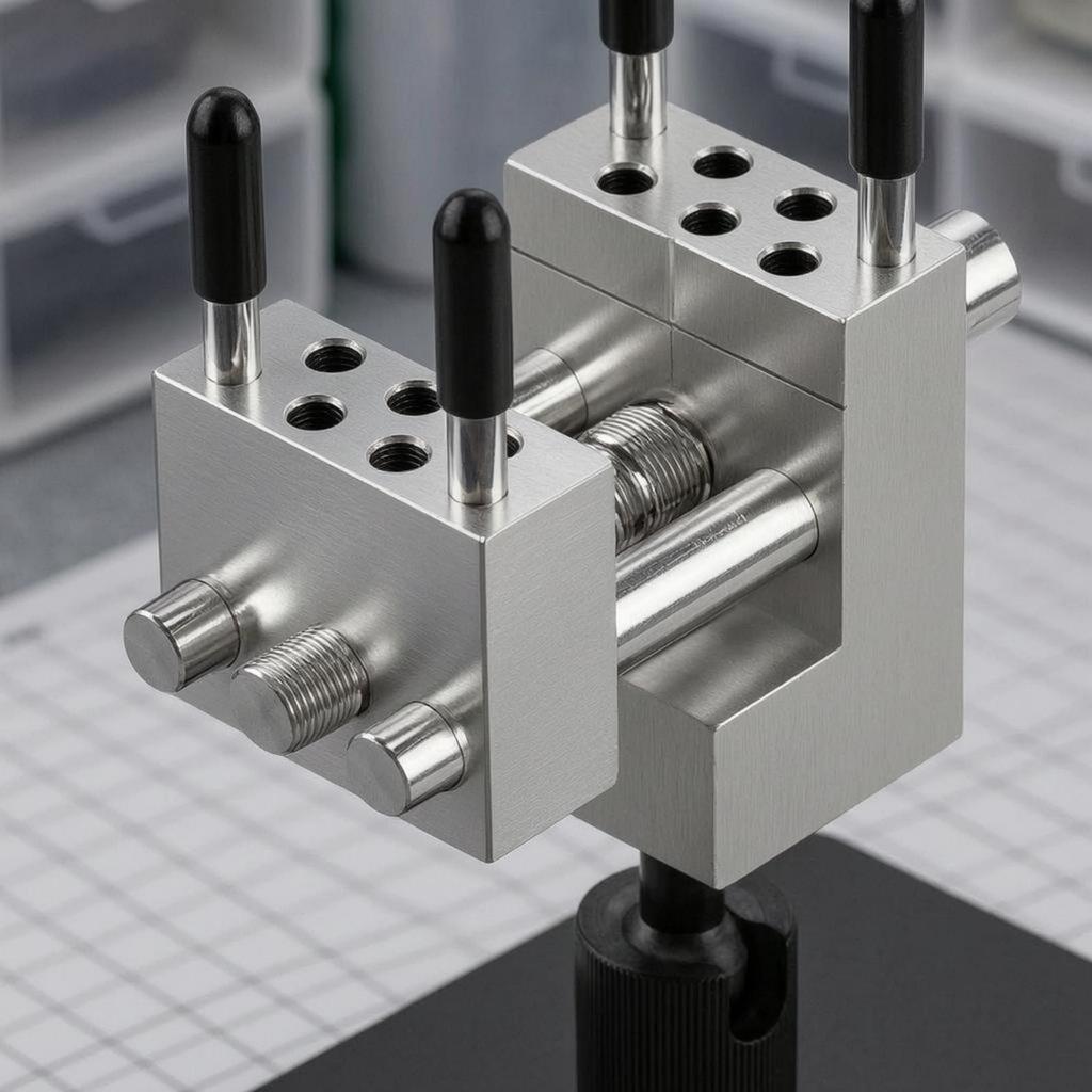 Mini Vise Table Top Clamp Precision Tilting Desktop for Model Building
