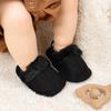 Cozy Velvet-Lined Baby Toddler Shoes: Warm, Soft Sole for 0-1 Year Olds (Fall & Winter)