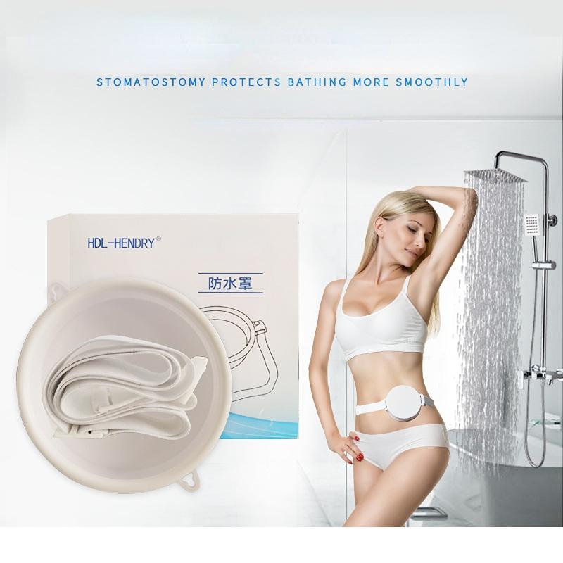 Stoma Ostomy Waterproof Bath Cover Adjustable Ostomy Belt Bath Assit Accessory Stoma Care Supply Easy To Use