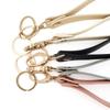 Premium Leather Keychain Sleek Design Sturdy Metal Hook Key Rings for Everyday Carry Secure Key Holder