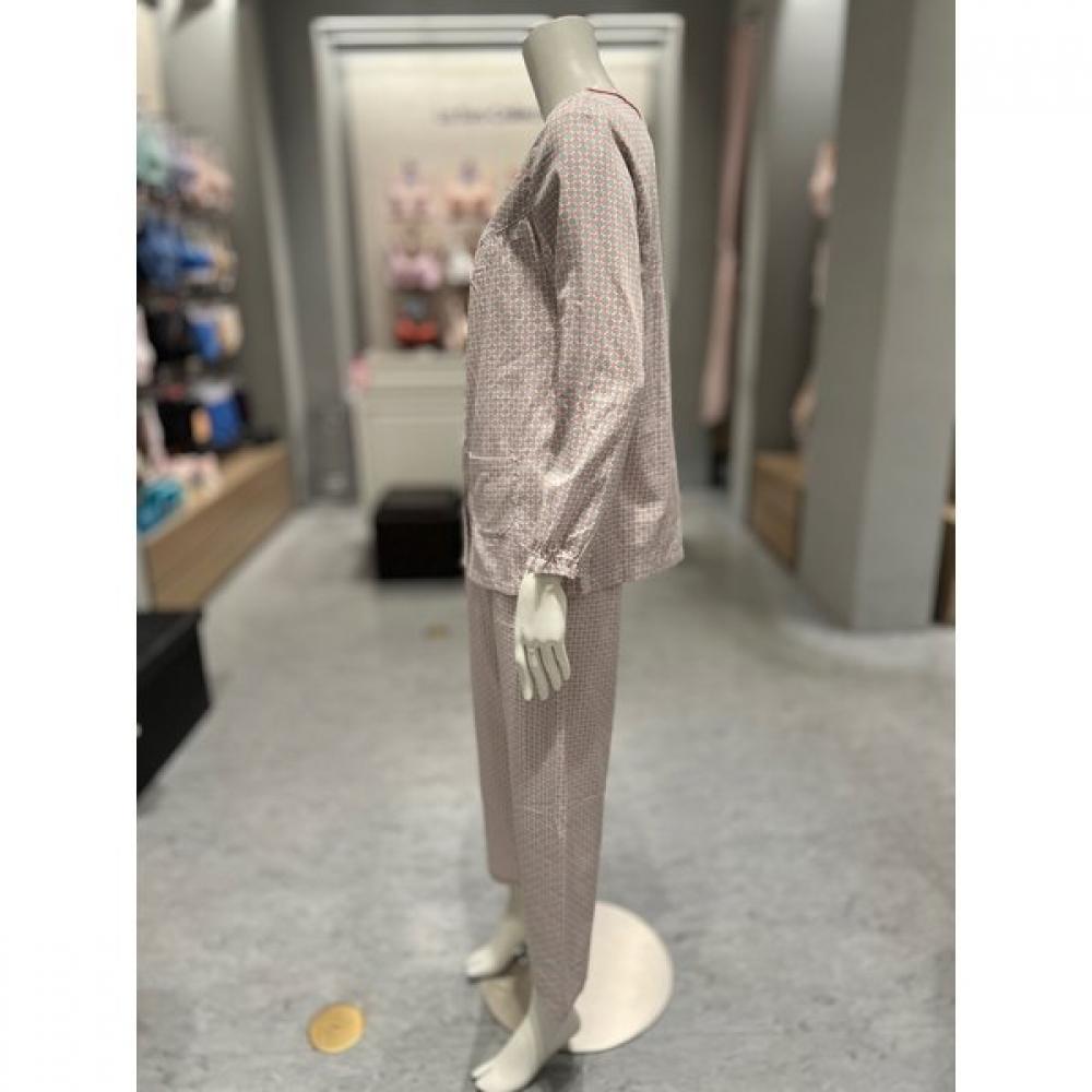 Triumph Women S 100  Cotton Flower Long Sleeve Pajama Tdwpj112pe