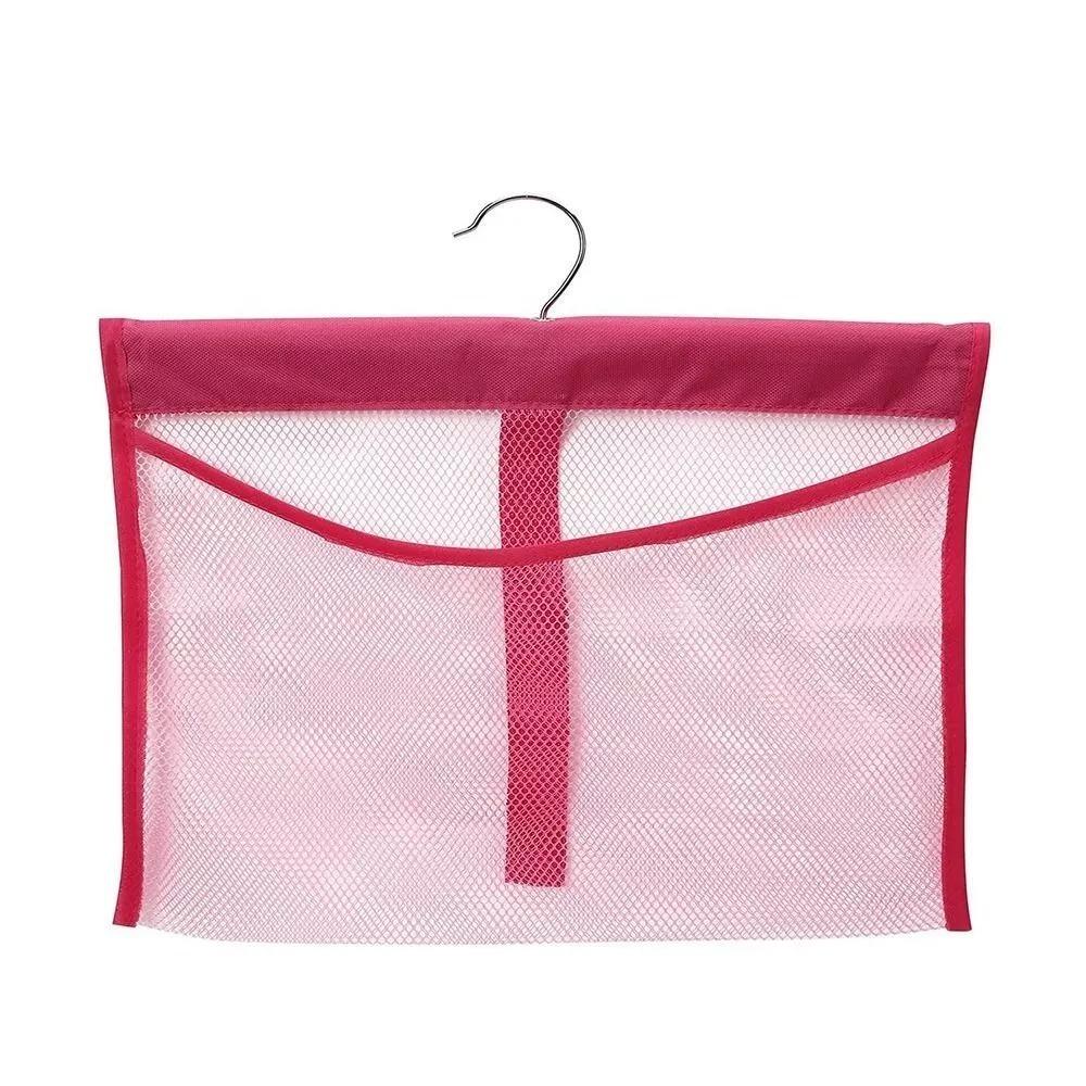 New Portable Wall Hanging Mesh Pocket Multipurpose Linkable Bath Storage Organizers Home Travel Mesh Hanging Bag