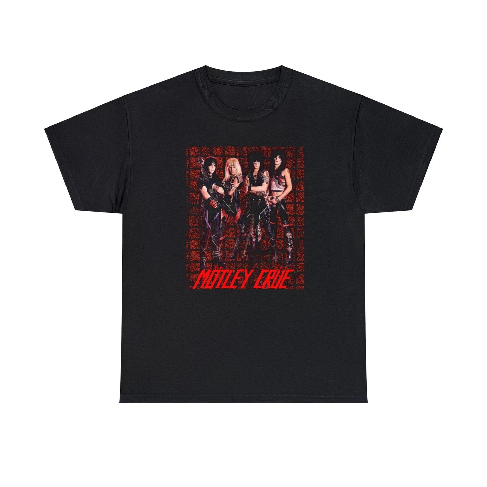 

Футболка из плотного хлопка Motley Crue, Футболка рок-группы, Подарок для фаната Motley Crue XL
