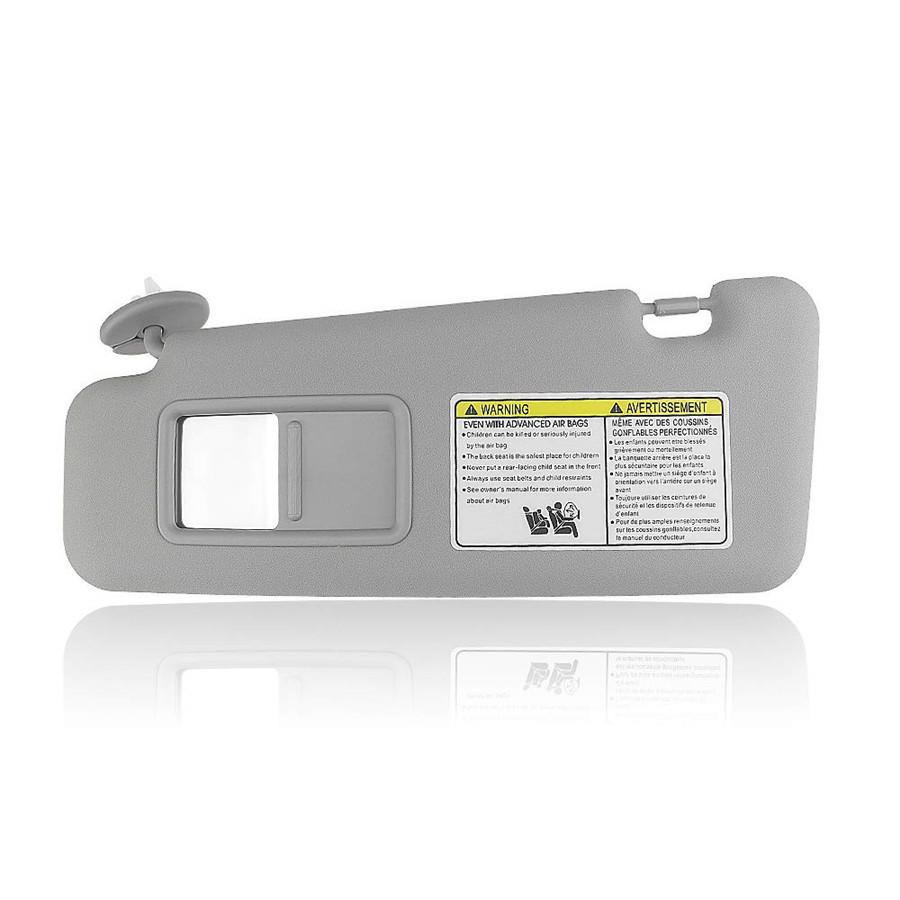 Left Driver Gray Sun Visor For Toyota Highlander 2008-2013 74320-48500-B0