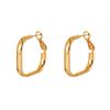 Gold Geometric Irregular Earrings - High-End Simple Style Women's Versatile Ear Jewelry