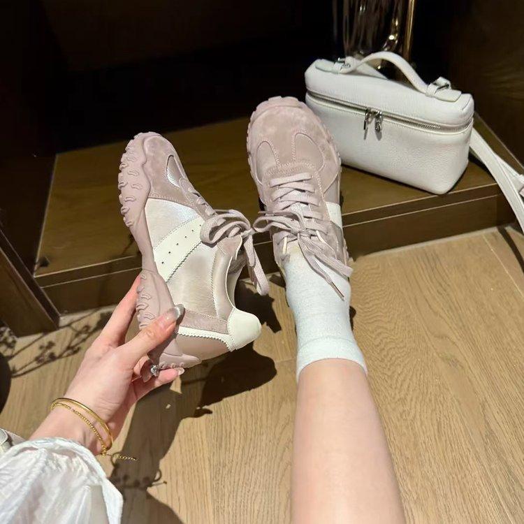 

Height increase~ Small man thick-soled non-slip versatile women s shoes New shoes women s soft-soled Forrest Gump women s shoes 38 розовый