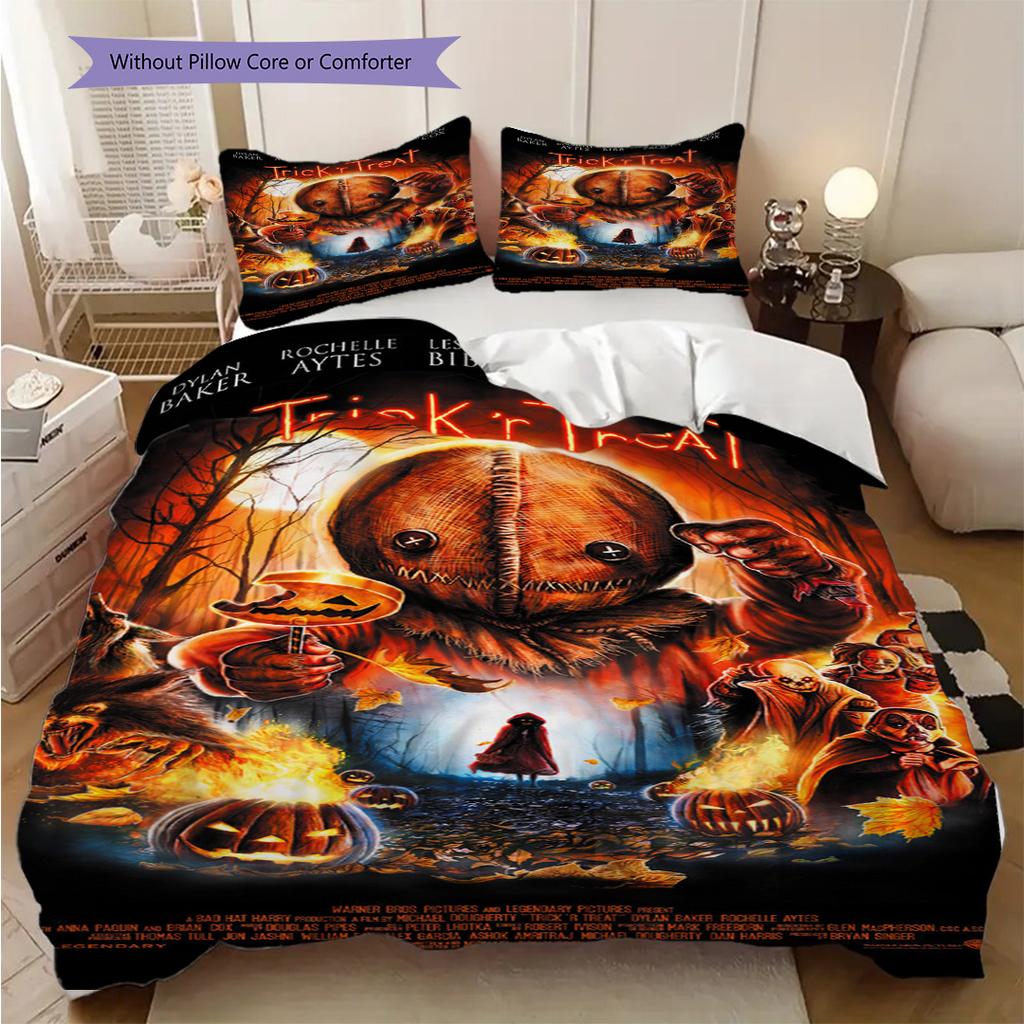 Clown Horror Tale Bedding 1 Duvet Cover 2 Pillowcase Without Core Bedding Set Christmas Birthday Gift Soft And Comfortable