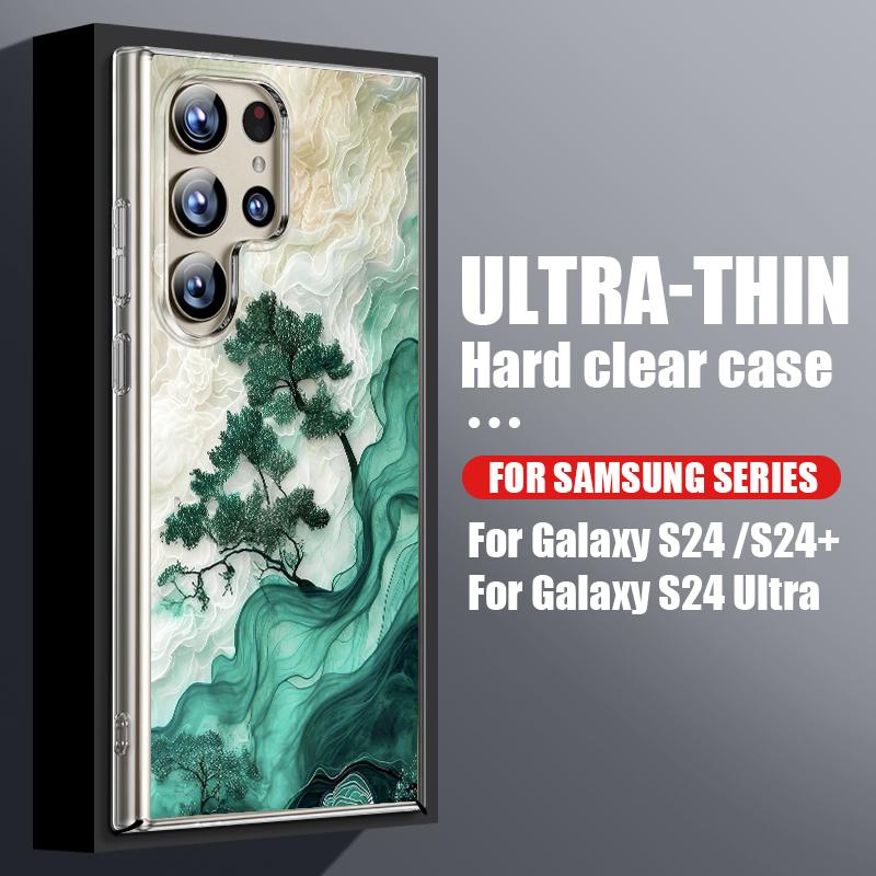 

Flower Tree Pattern Phone Case For Samsung Galaxy S26 S25 S24 S23 Ultra S22 Plus S25 FE A56 A36 A26 A55 A54 A15 Clear Hard Cover Galaxy S26