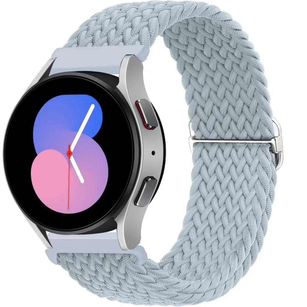 20 22mm Band For Samsung Galaxy Watch 7/6/5 pro/6 Classic/gear s3/active 2 Braided Solo loop bracelet for Huawei GT 2e 3 4 Strap