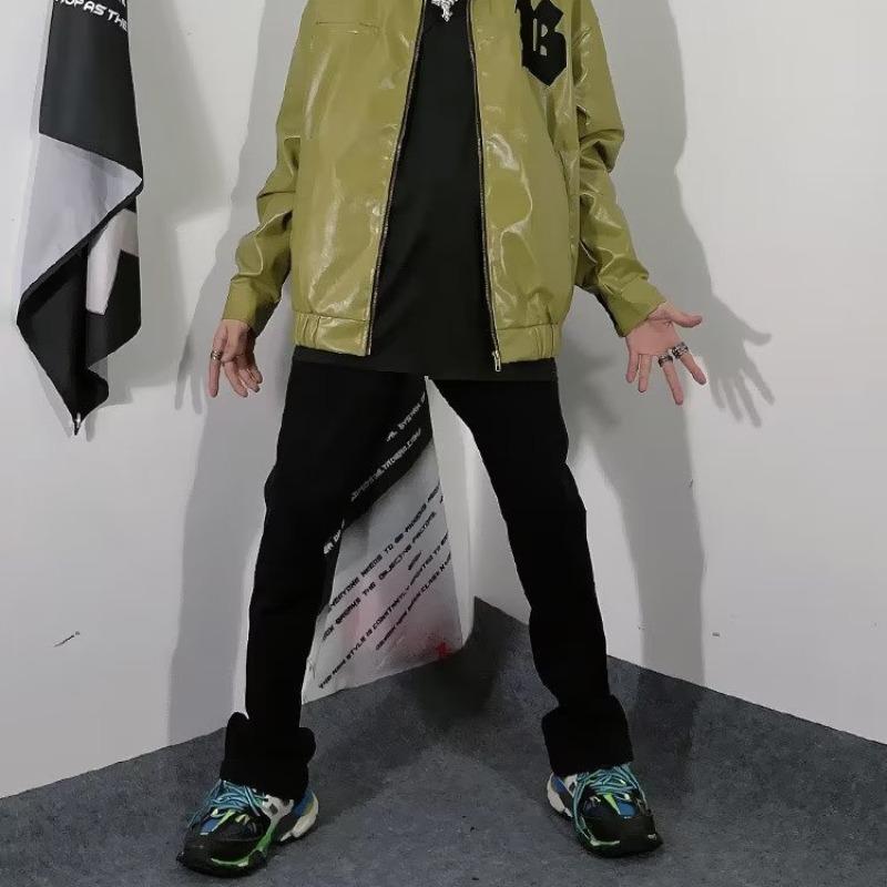 Pánské rozšířené džíny ve stylu high street hip-hopového střihu