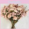 Artificial Pink Silk Flower Wedding Decor Peonies Roses Cherry Blossoms Bouquets