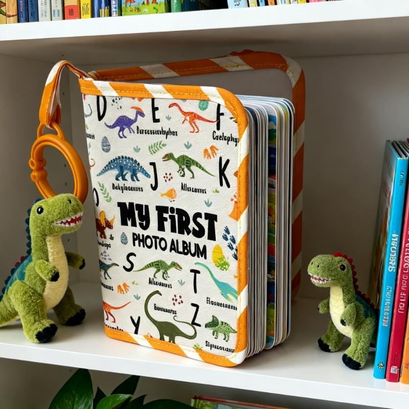 Álbum de Família Meus Primeiros do Bebê, Álbum de Fotos de Bebê 10x15 Livro de Fotos de Tecido Macio, Álbum de Tecido para Bebê com Bolso para Fotos para Recém-nascidos