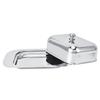 Stainless Steel Cheese Box Container With Cover Handle Butter Keeper Holder  Restaurant Use