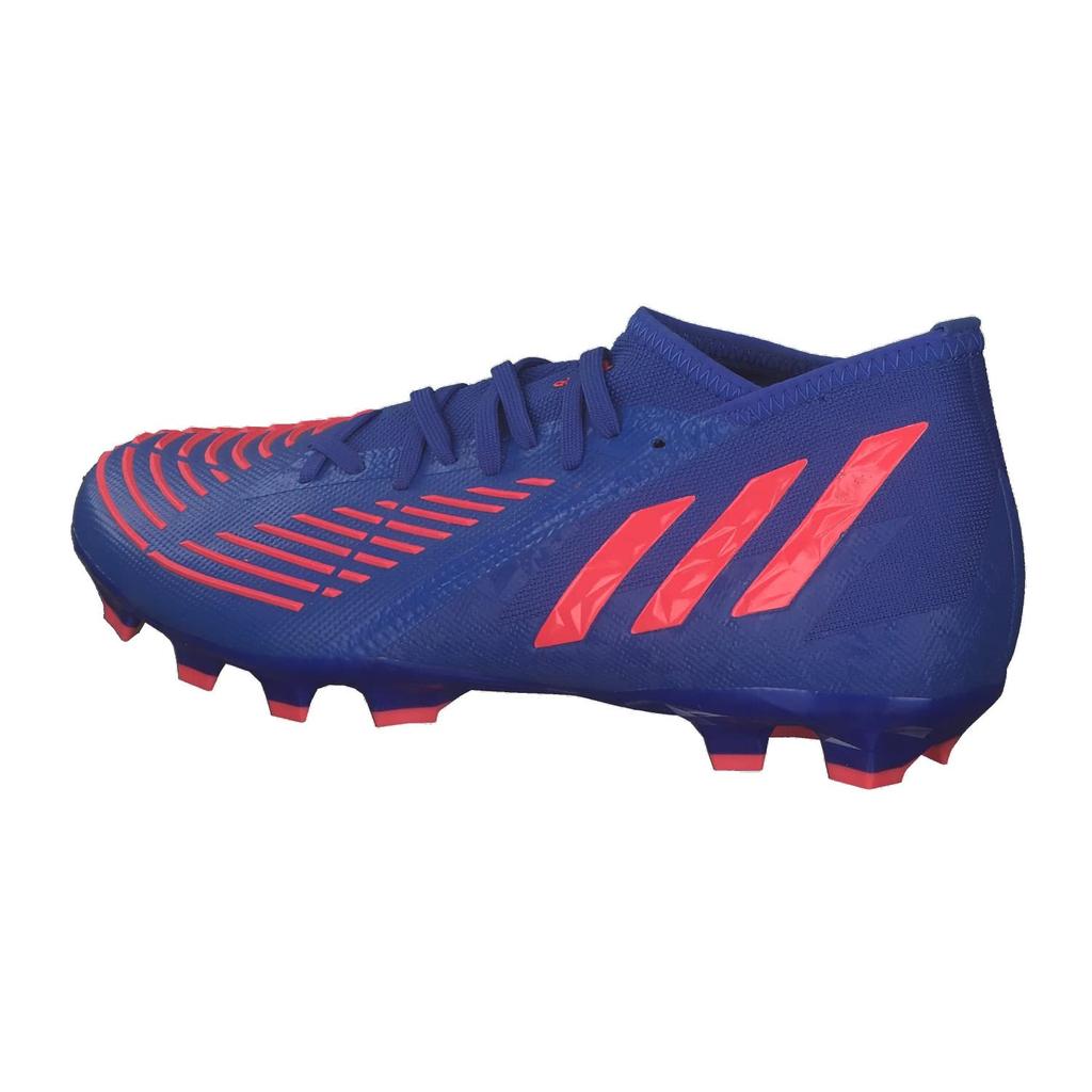 Adidas Predator Edge 2 Soccer Blue Size Worn by Takumi Minamino and Mana for Soil and Artificial Soil HG/AG Men's Cleats, Hi-Res Blue/Turbo/Hi-Res