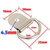 10pcs D-Shaped Car Pull Ring Hooks Heavy Duty Rust-Resistant Silver Fixed Anchor for Truck Trailer RV Boat Securing Cargo Towing
