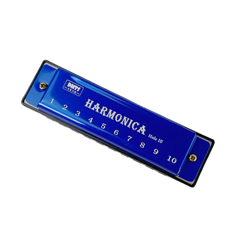 Armonica Diatonica Pratica a 10 Fori con Piastre di Copertura in Metallo e Telaio in ABS Offre un Suono Ricco Perfetta per le Esibizioni