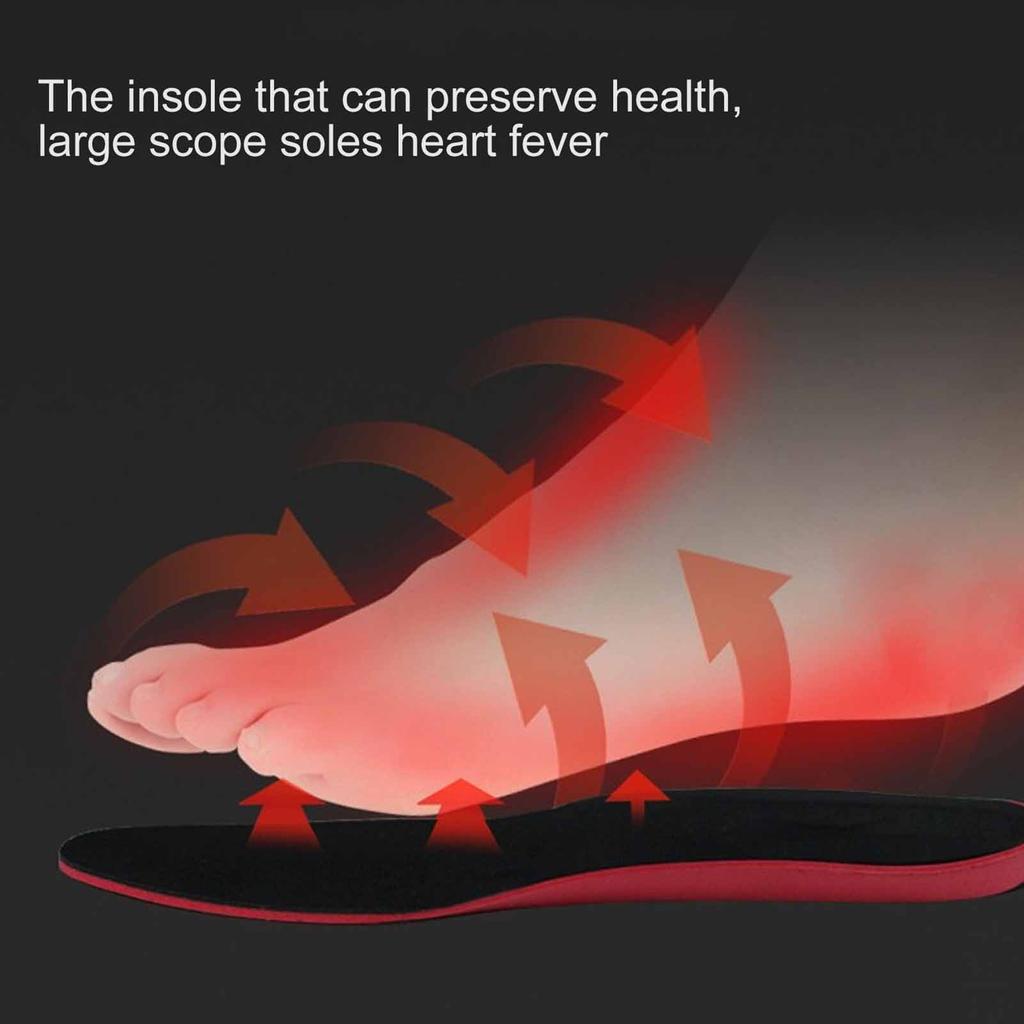 Heated Insoles Cuttable Smart Remote Control USB Rechargeable Electric Heating Insoles for Men Women Outdoor