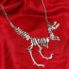 Punk Dinosaur Skeleton Necklace Goth Dragon Necklace Hip Hop Tyrannosaurus Chain Choker  Gift