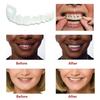 15pairs Perfect Fit Teeth Whitening Fake Tooth Cover Snap on Silicone Smile Veneers Teeth Flexibles Fake Teeth Dental Whitening