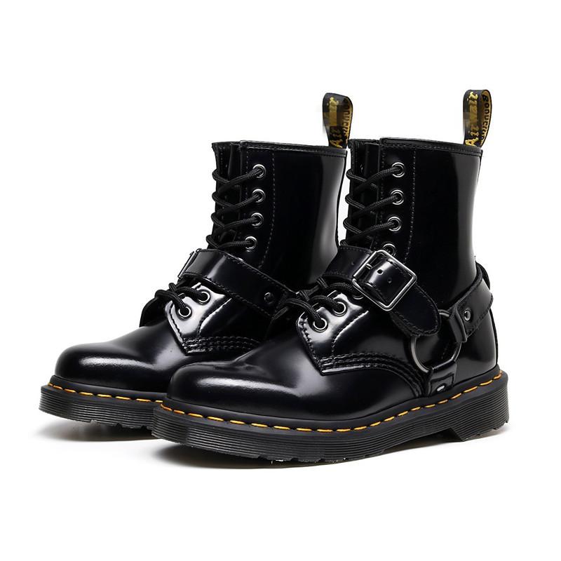 

Buckle Martin Boots Women s, Buckle Radfield Short Boots Men s and Women s Leather Boots Round Head Trend Motorcycle Shoes 46 чорний