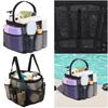Mesh Shower Caddy Portable Shower Bag Multi-pockets Shower Tote Bag Large Capacity Shower Organizer Bag for Toiletry Essentials