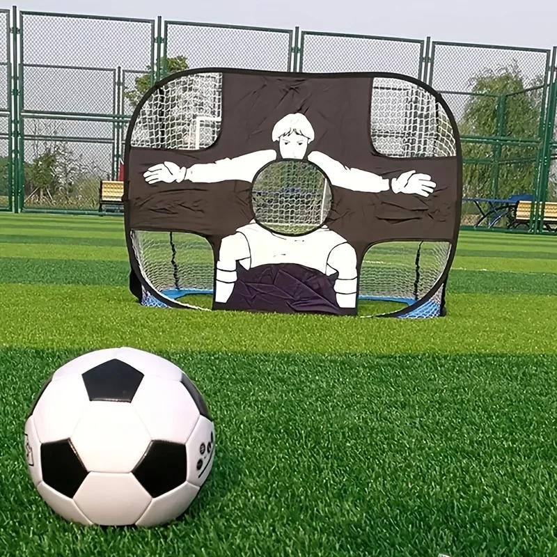 2-In-1 Folding Soccer Goal, Portable Soccer Goal Net, Dual-Purpose Design Outdoor Soccer Training, Multi-Function Training Net